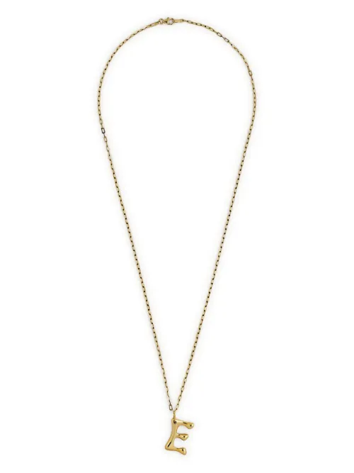 Collier en jaune 14ct à pendentif E - Jewels Aficionado - Modalova