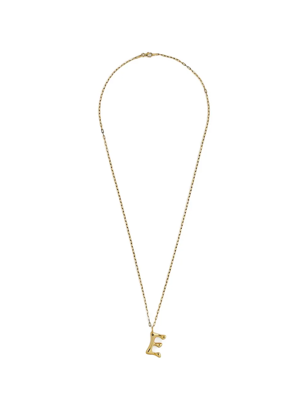 Jewels Aficionado Collana con pendente E in oro giallo 14kt