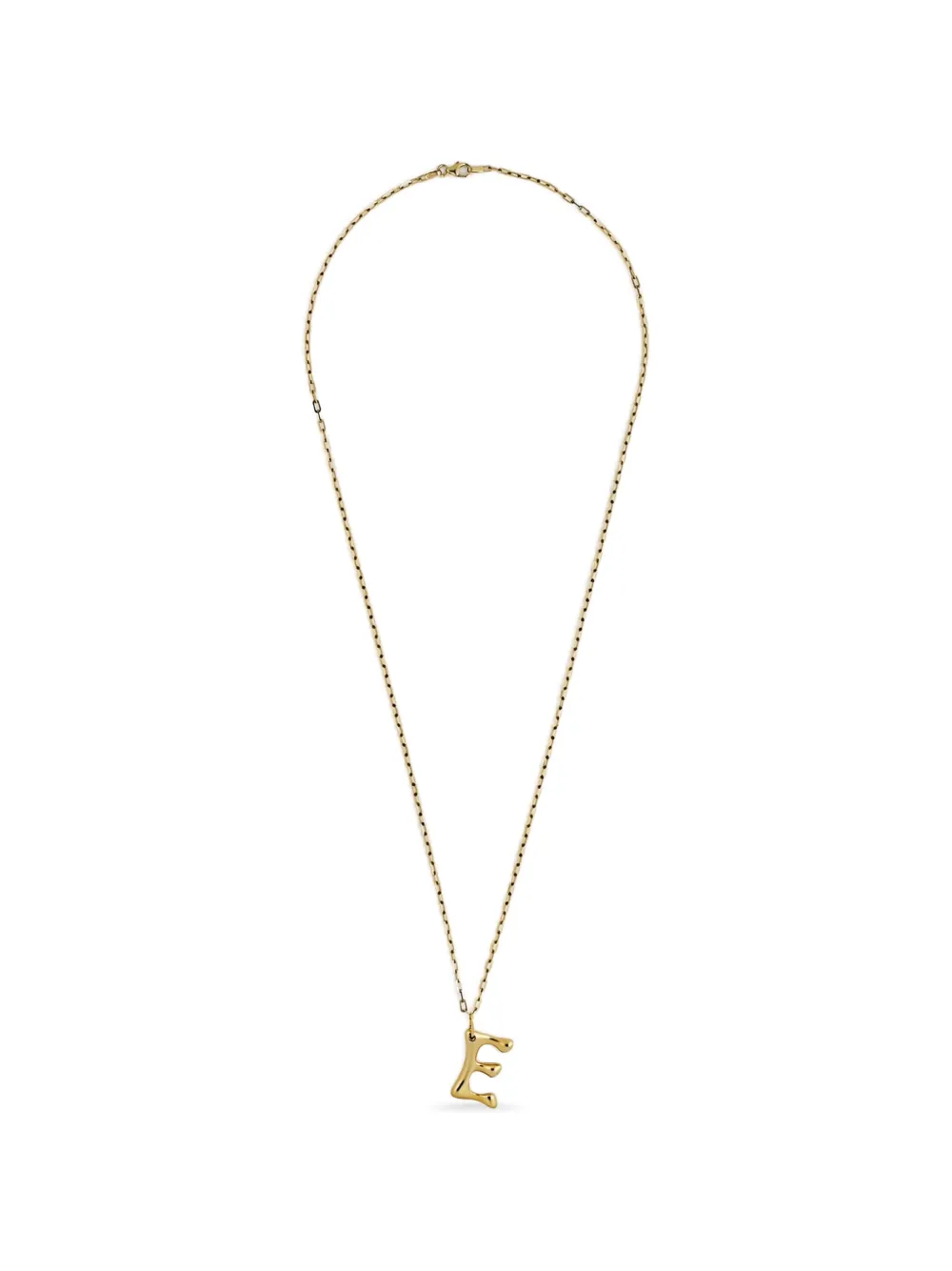 Jewels Aficionado Collana con pendente E in oro giallo 14kt