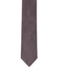 Zegna geometric-pattern tie - Black