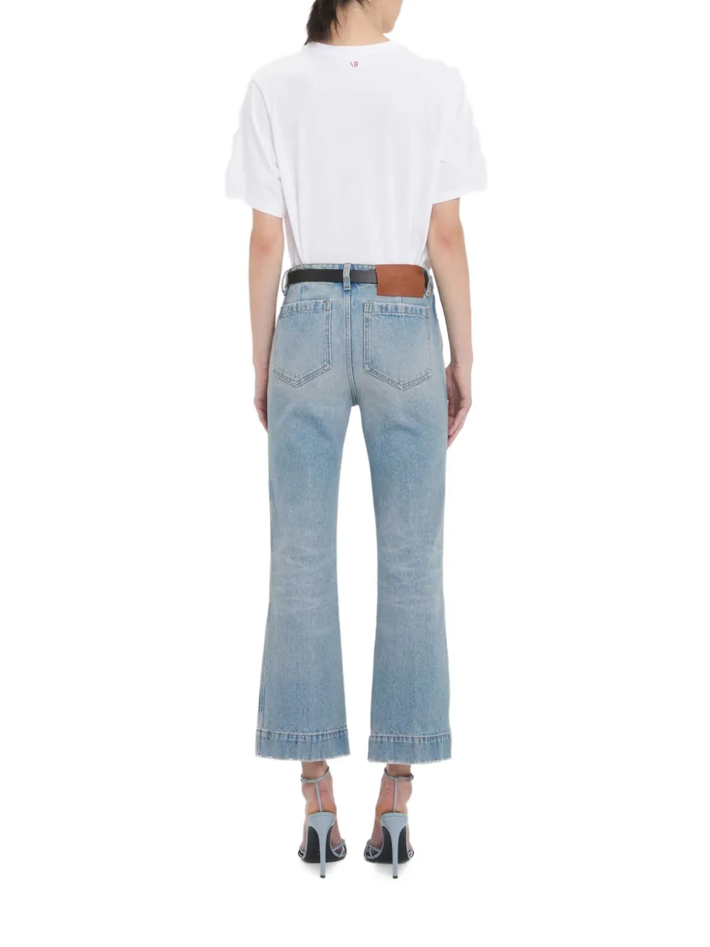 Victoria Beckham T-shirt met tekst Wit