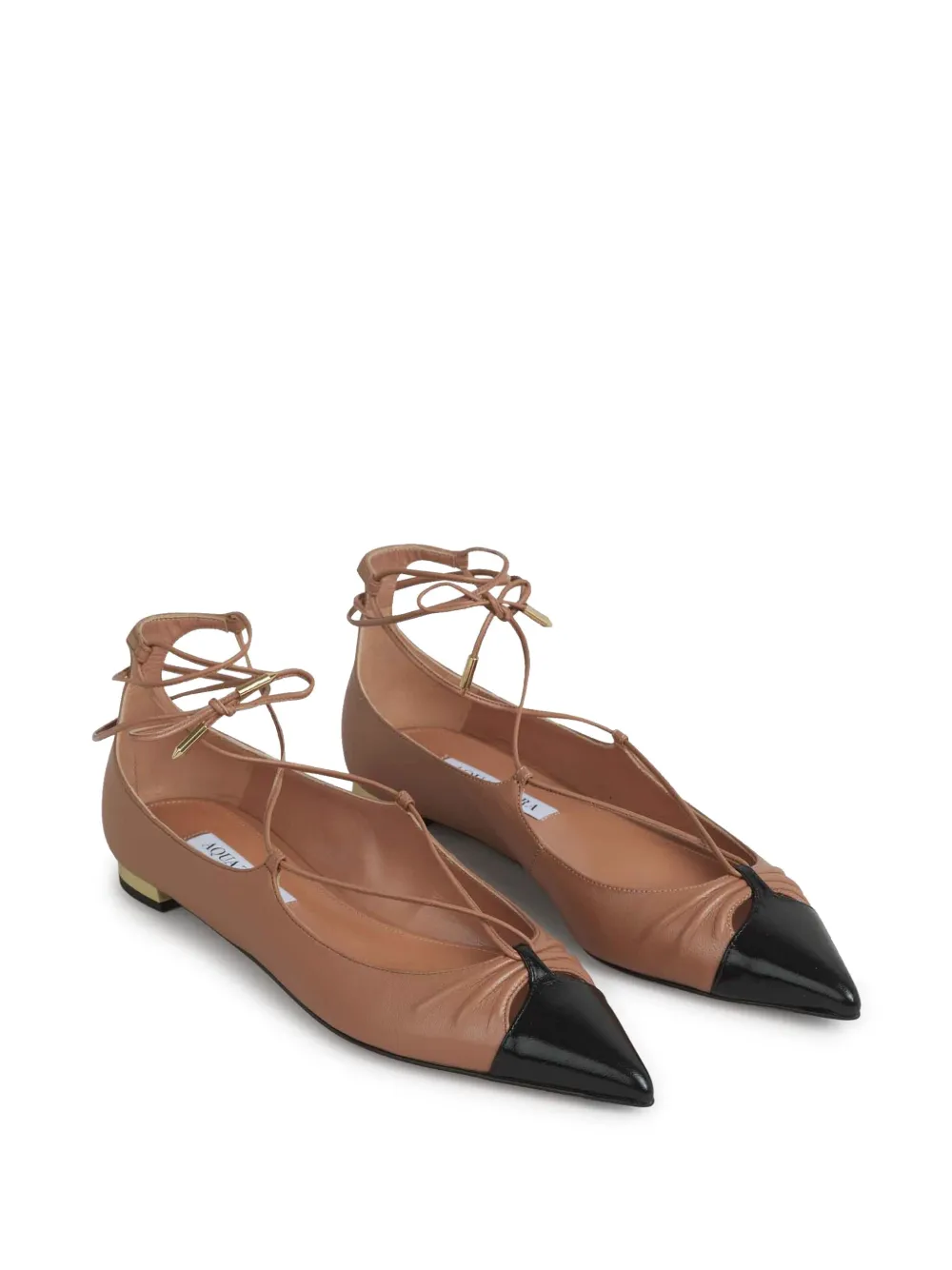 Aquazzura Gytane ballerina shoes Neutrals