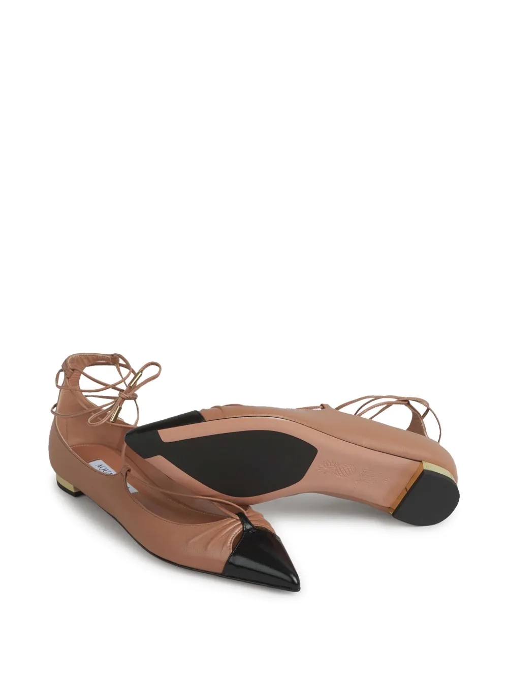 Aquazzura Gytane ballerina shoes Neutrals