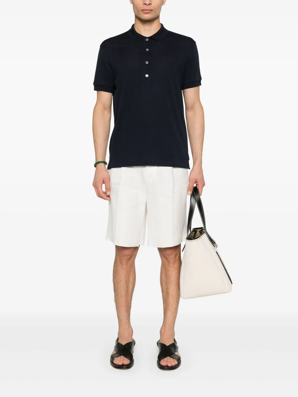 Zegna Linnen shorts - Wit