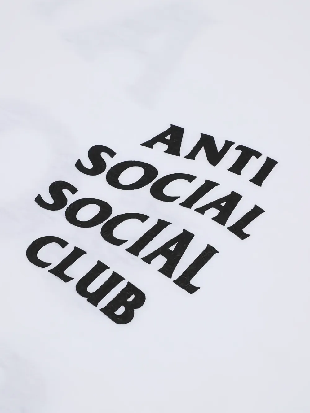 Anti Social Club T-shirt met logoprint Wit
