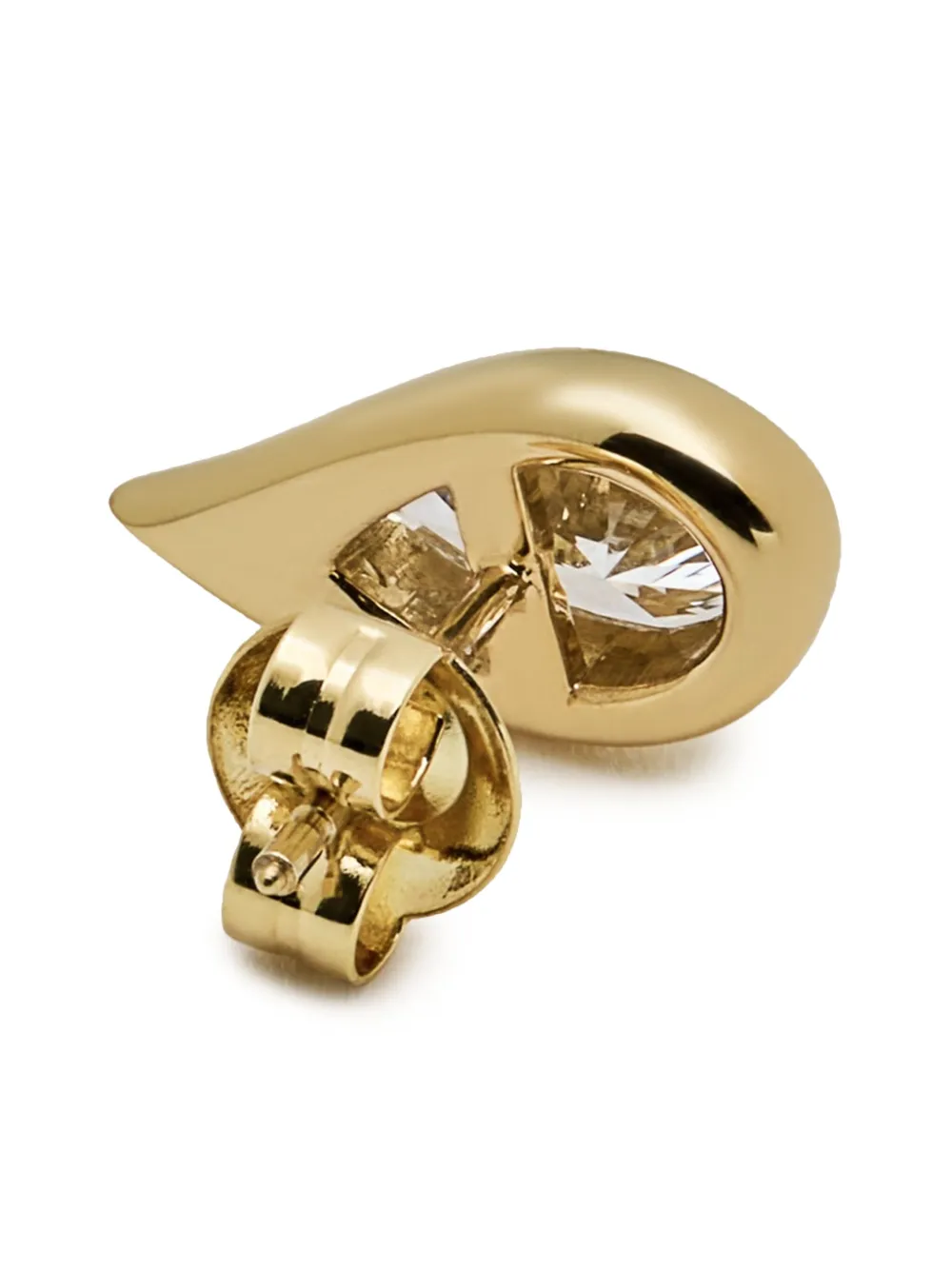 Jewels Aficionado 14k Yellow Gold Mika Stud Earring In Gold