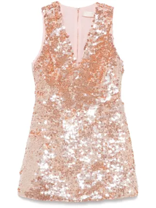 alice and olivia pink sequin dress Alice & Olivia pink sequin mini dress by Alice & Olivia