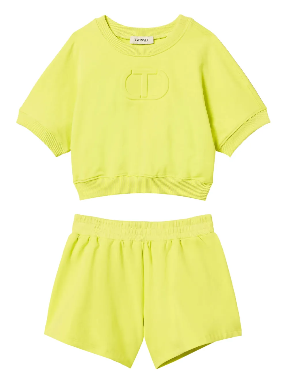 TWINSET Kids Trainingspak met logo-reliëf Geel