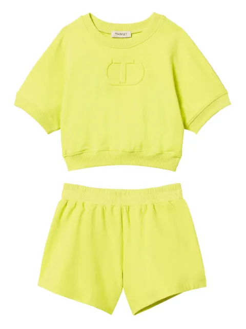 TWINSET Kids traje deportivo con logo en relieve
