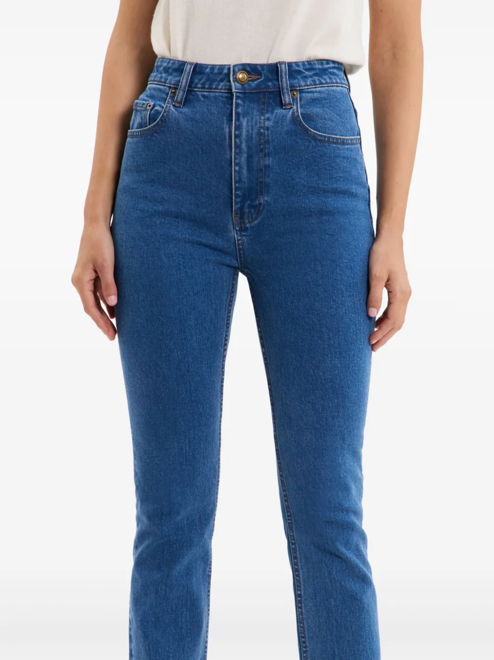 Rebecca Vallance Naomie Straight Leg Jean In Blue