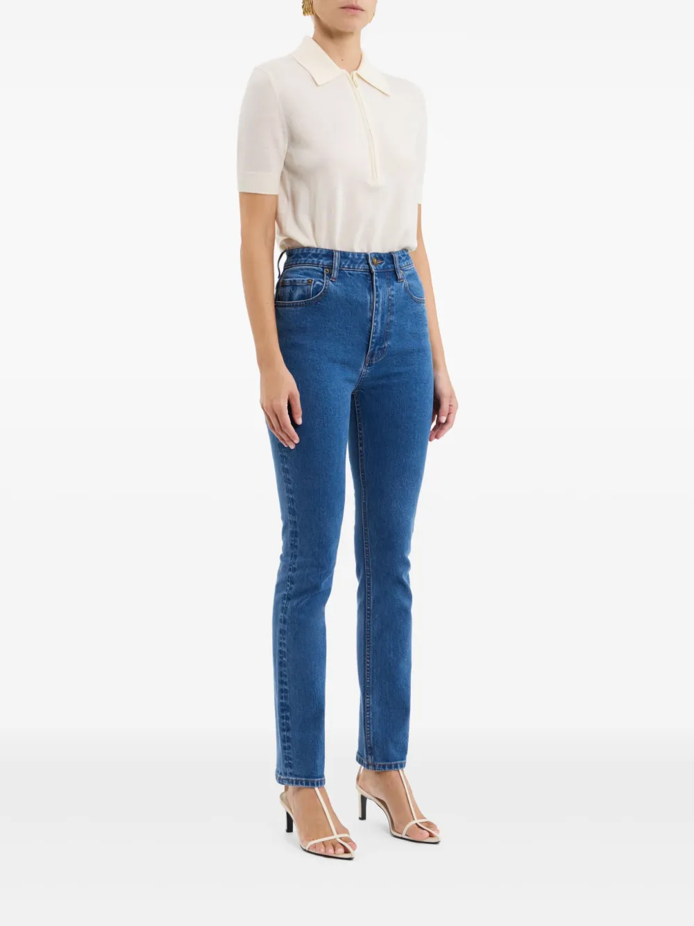 Rebecca Vallance Naomie Straight Leg Jean In Blue