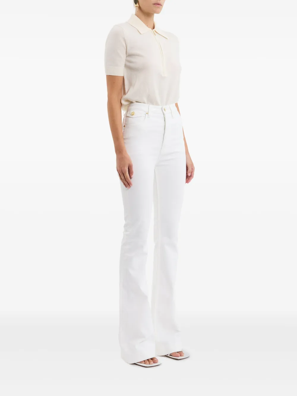 Rebecca Vallance Gisele flared jeans Wit