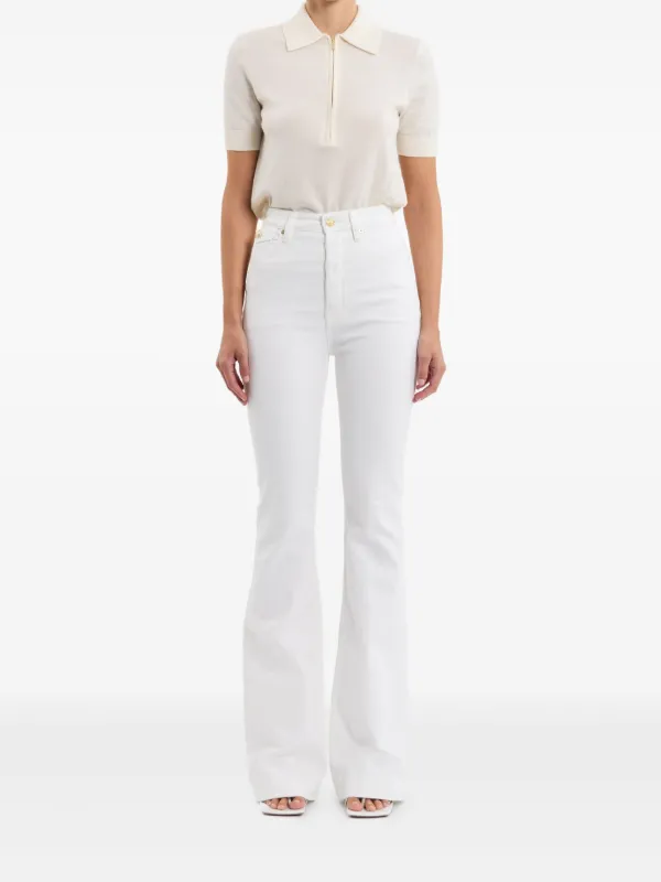 Rebecca Vallance Gisele Flared Jeans | White | FARFETCH FI
