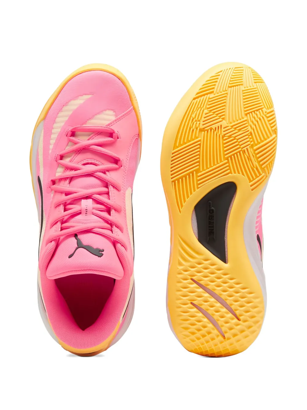 PUMA All-Pro Nitro "Sunset Glow Sun Stream Black" sneakers Pink