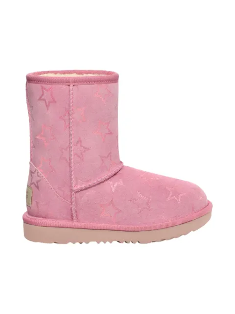 UGG Kids Classic II Iridescent Stars "Dusty Orchid/Pink Iridescent" boots