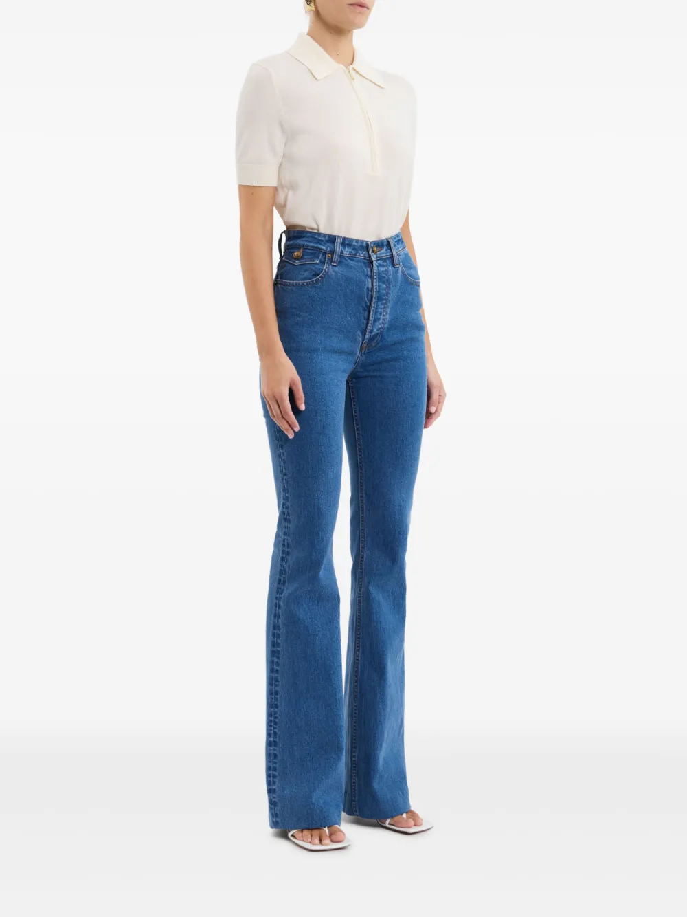 Rebecca Vallance Gisele flared jeans Blauw