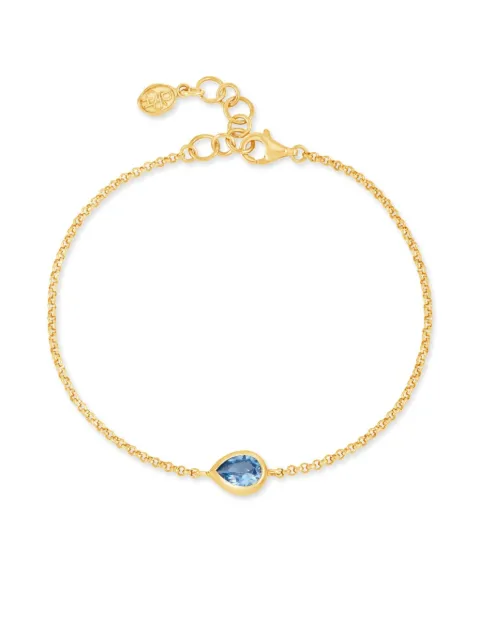 DOWER AND HALL Pear Chain bracelet 