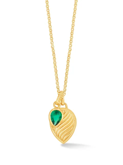 DOWER AND HALL engraved pendant necklace