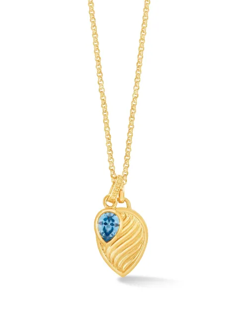 DOWER AND HALL twist-embellished pendant necklace