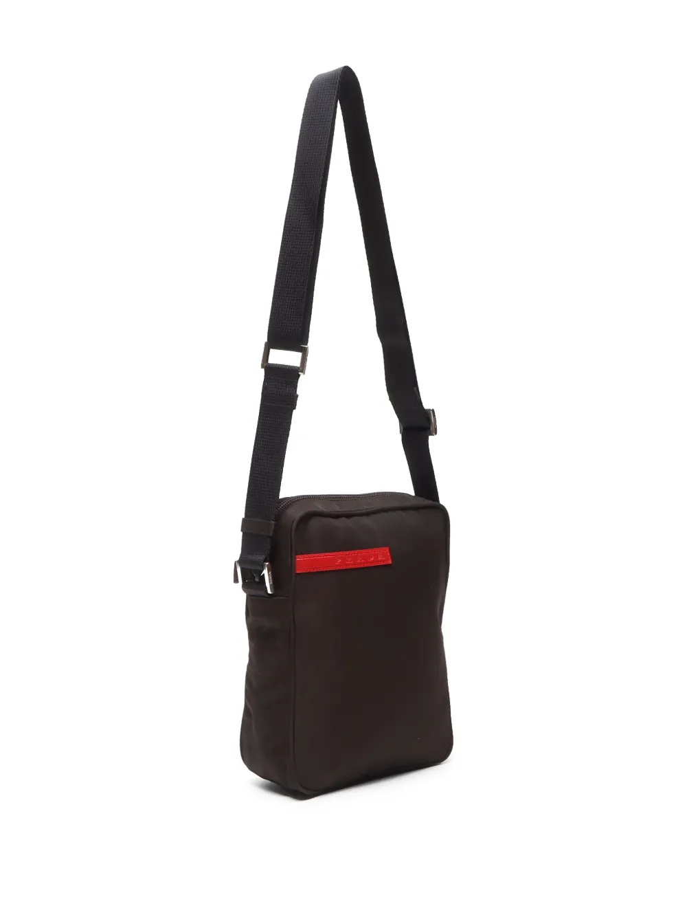 Pre-owned Prada 1990-2000s Sport Line Messenger Bag In Brown