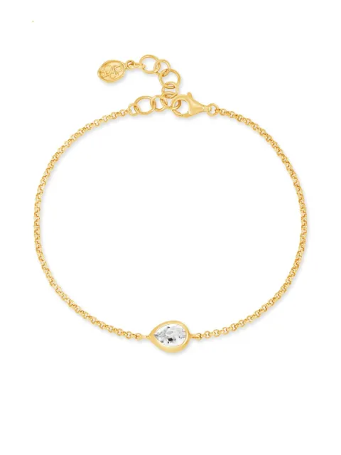 DOWER AND HALL Pear Chain bracelet 