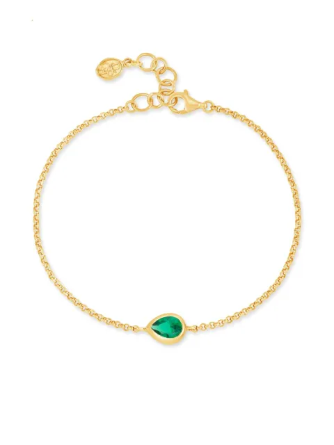 DOWER AND HALL Pear Chain bracelet 