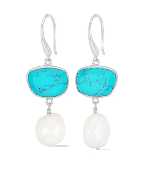 Boucles d'oreilles pendantes Pebble - DOWER AND HALL - Modalova