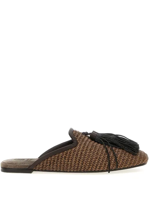 Brunello Cucinelli mules Jewel con borla