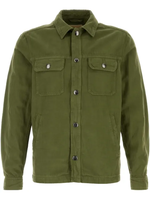 Veste en jean à col italien - Woolrich - Modalova