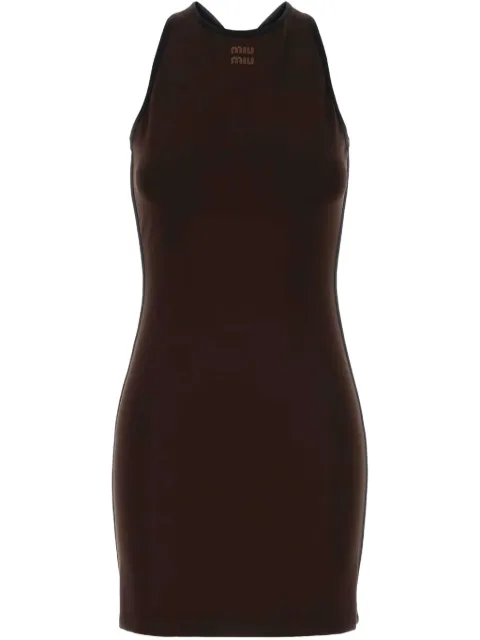 Miu Miu open-back mini dress