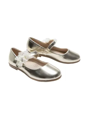 silver flat dress shoes size 11 Luxury Silver Leather Ballerina Shoes for Little Girls for special events Elephantito
