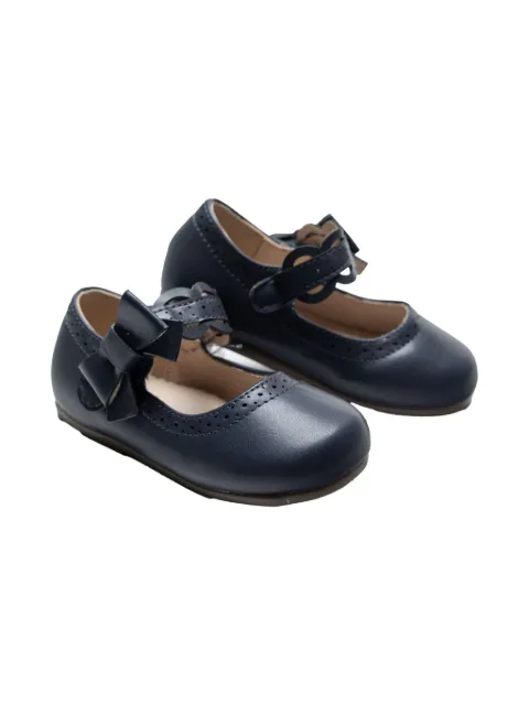 Tulleen bow-detail ballerina shoes