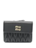 Miu Miu Pre-Owned 2020s matelassé wallet - Black