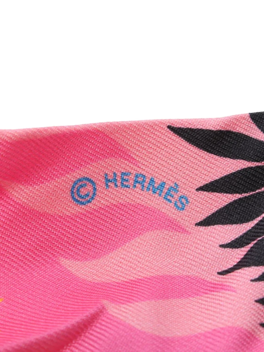 Hermès Pre-Owned 2000s Twilly Le Charme D'Orphée scarf - Roze