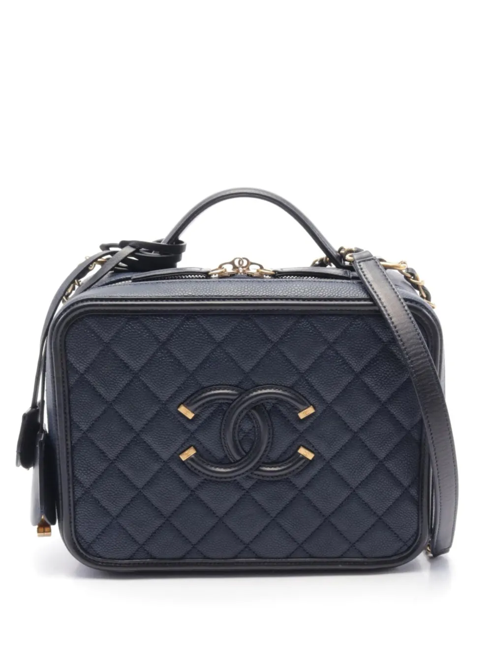 CHANEL Pre-Owned 2017-2018 CC vanity handbag | Blue | Image 1