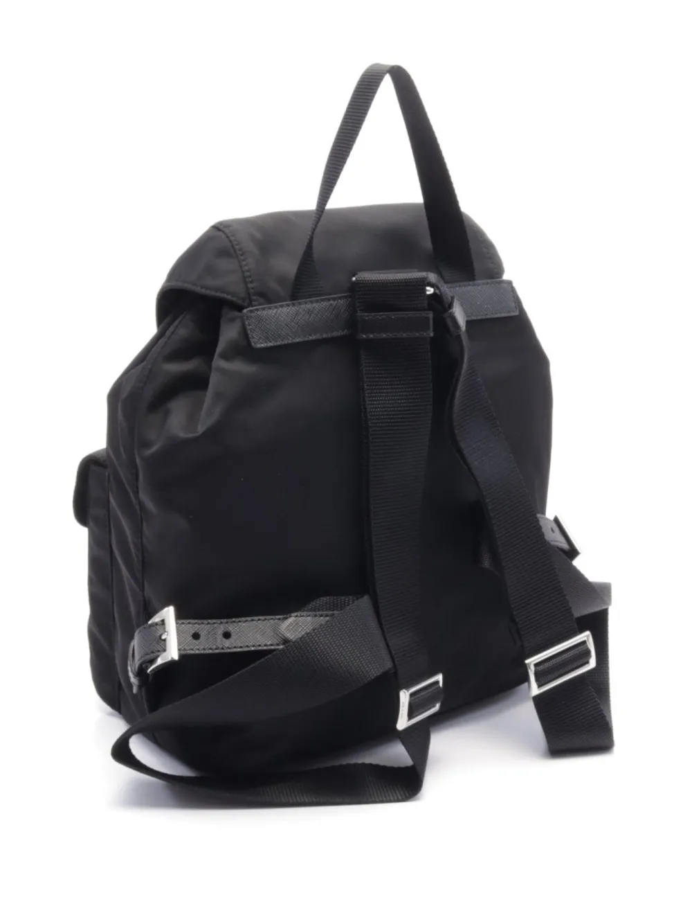 Prada Pre-Owned 2020s triangle-logo backpack - Zwart