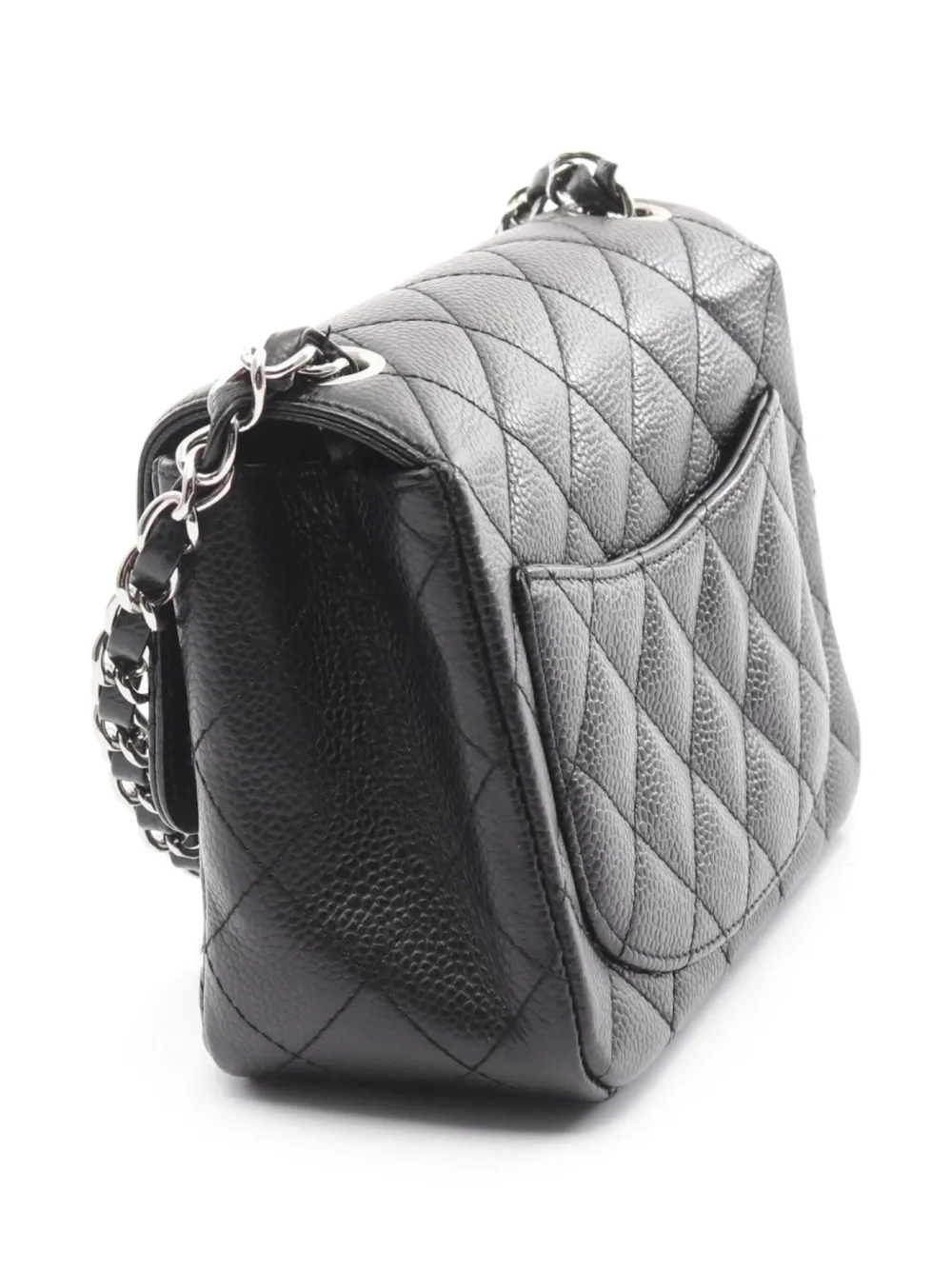 CHANEL Pre-Owned 2008-2009 Classic Flap vierkante mini-schoudertas - Zwart