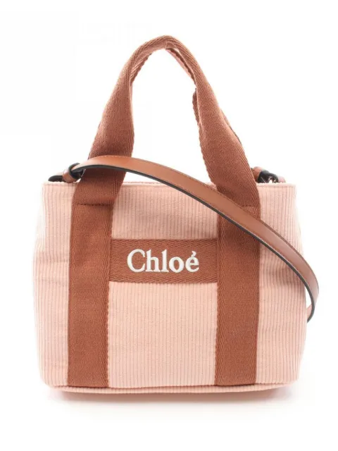 Chloé Pre-Owned 2020s corduroy shoulder bag