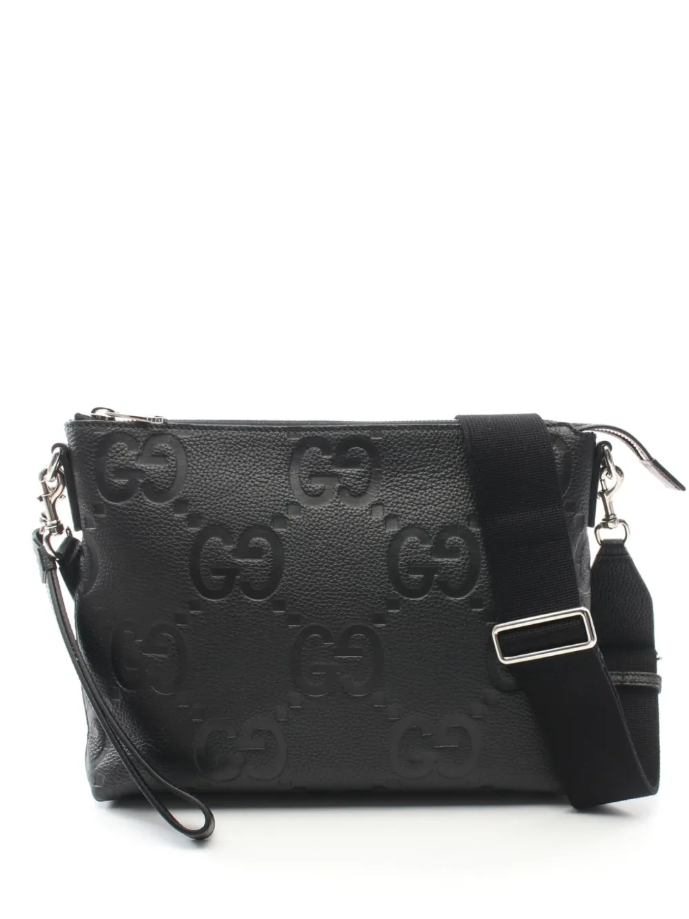 Pre-owned Gucci 2020s Medium Gg Messenger Bag In 黑色