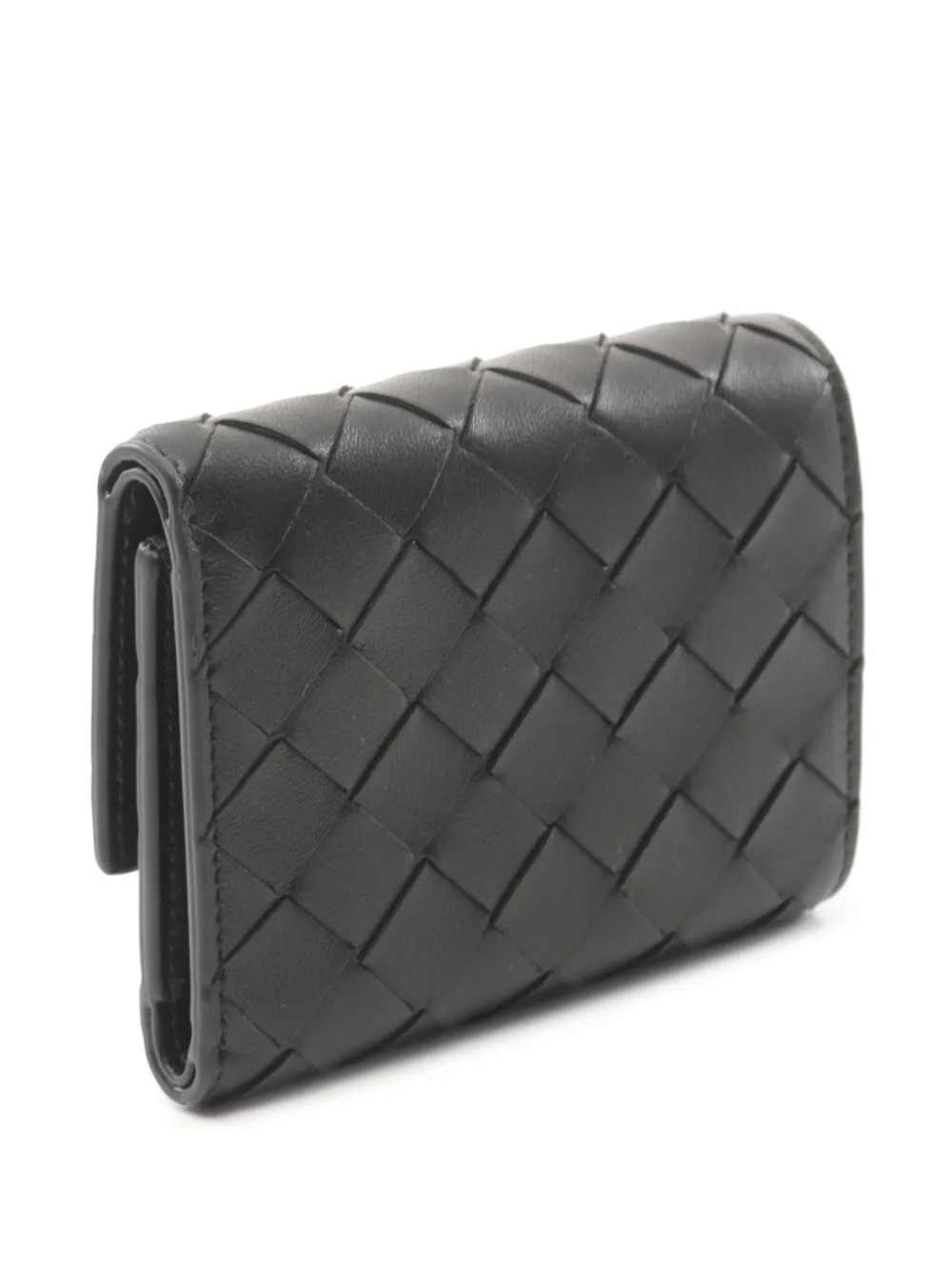 Bottega Veneta Pre-Owned 2020s Intrecciato wallet - Zwart