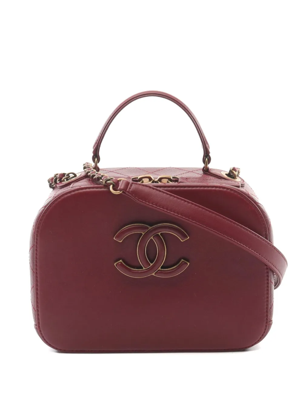 CHANEL Pre-Owned 2017-2018 Curve Vanity shoulder bag | Red | Image 1