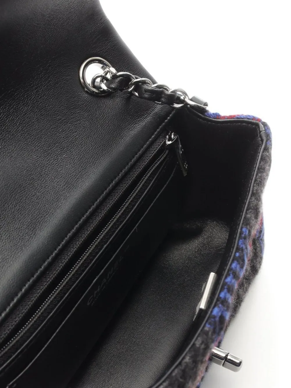 Pre-owned Chanel 2021 Mini Classic Flap Shoulder Bag In Black