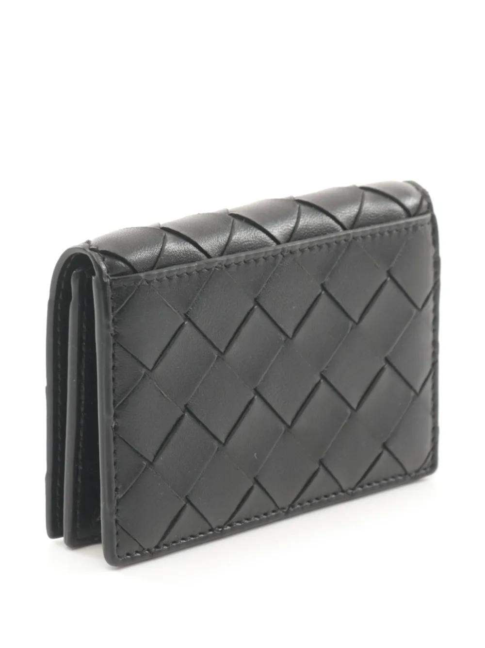 Bottega Veneta Pre-Owned 2020s intrecciato card case - Zwart