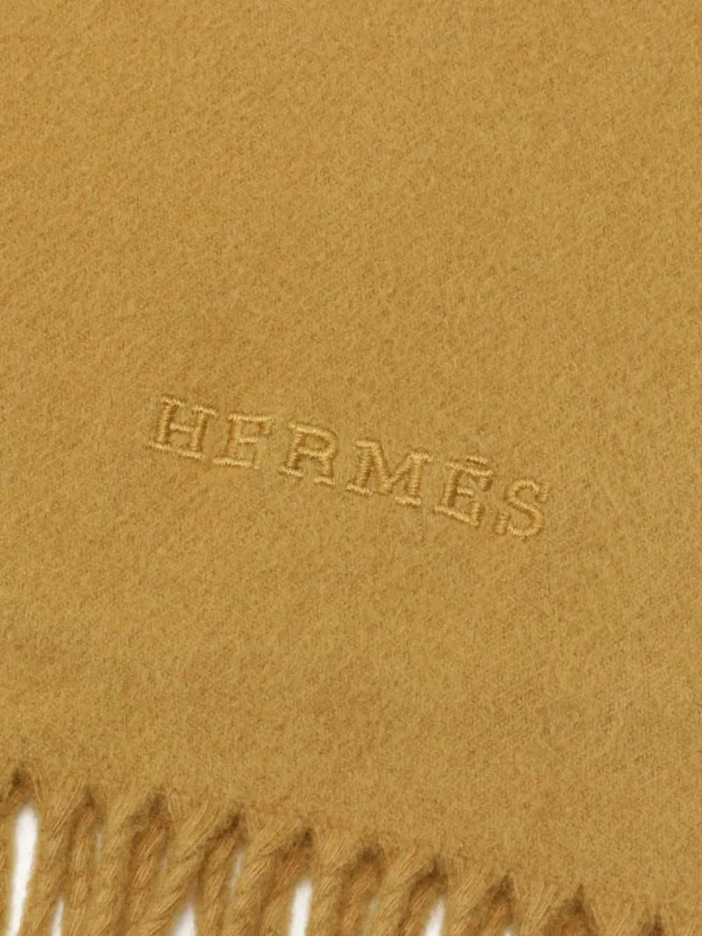 Pre-owned Hermes 2010s Stall Scarf In Brown