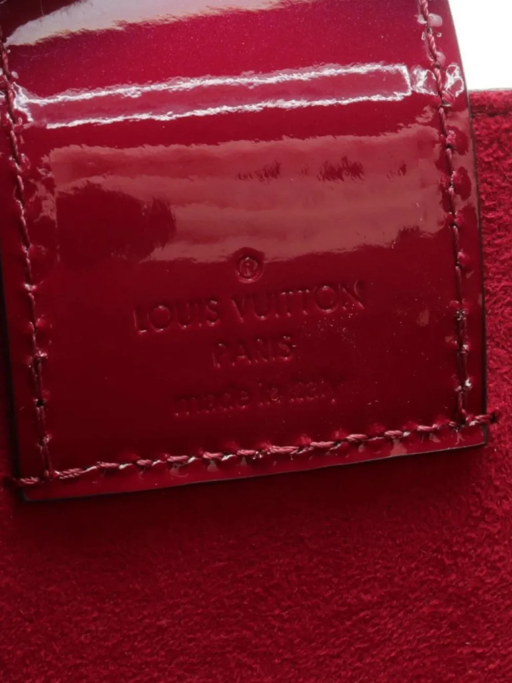 Pre-owned Louis Vuitton 2017 Long Beach Tote Bag In Red