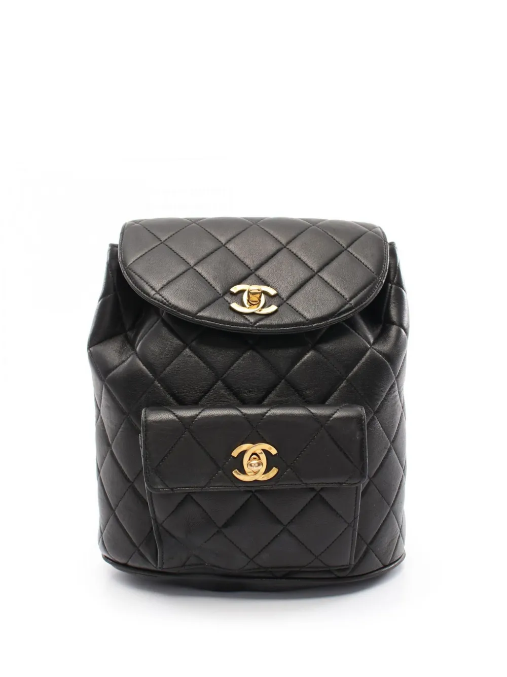 CHANEL Pre-Owned 1994-1996 マテラッセ バックパック - ブラック CHANEL Pre-Owned 1994-1996 マテラッセ バックパック - ブラック