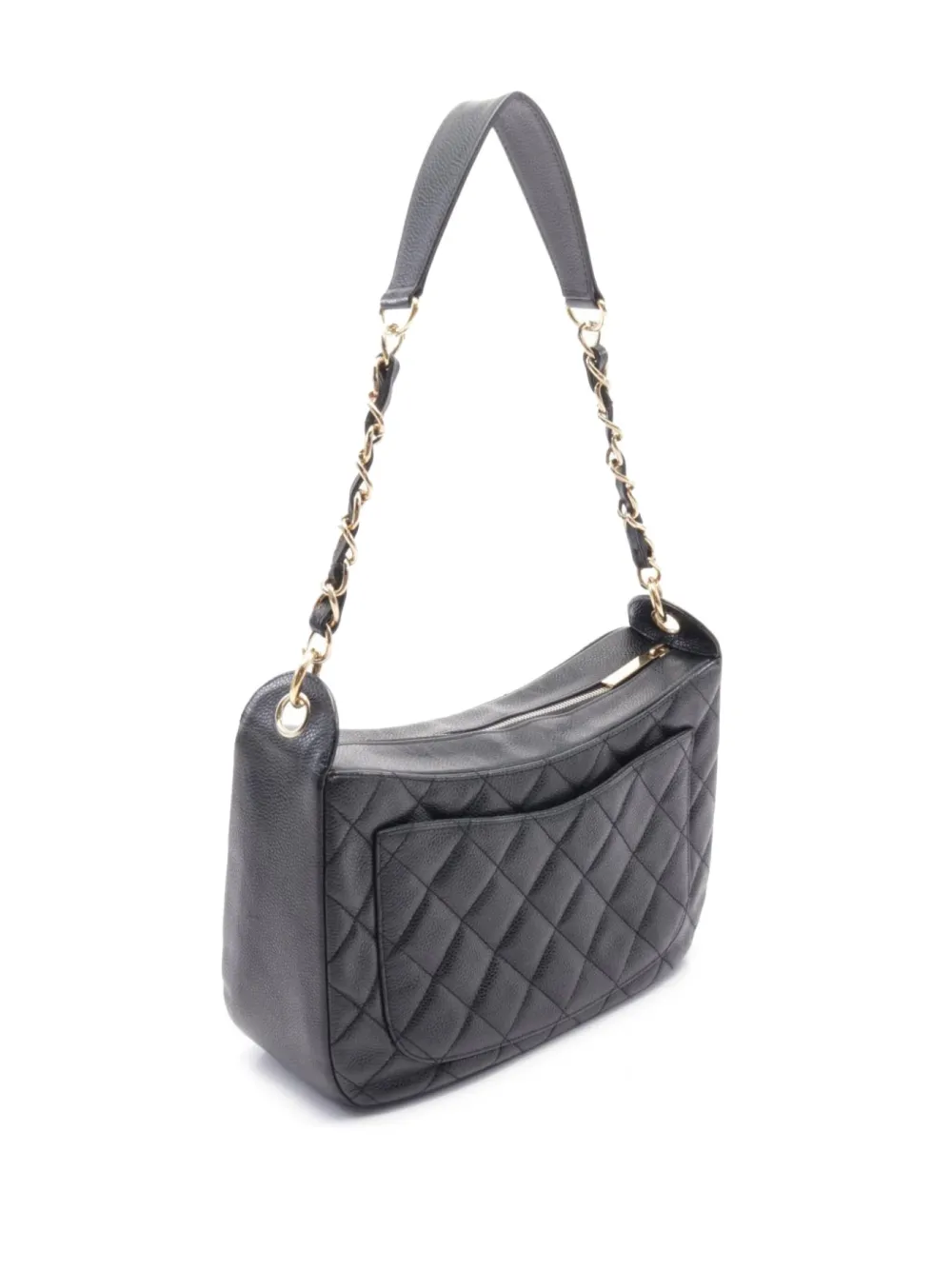 CHANEL Pre-Owned 2004-2005 CC diamond-quilted shoulder bag - Zwart