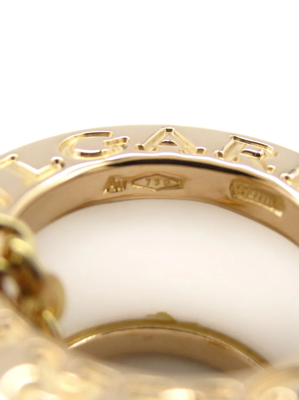 Pre-owned Bvlgari 2010s 18kt Rose Gold B.zero1 Necklace In 金色