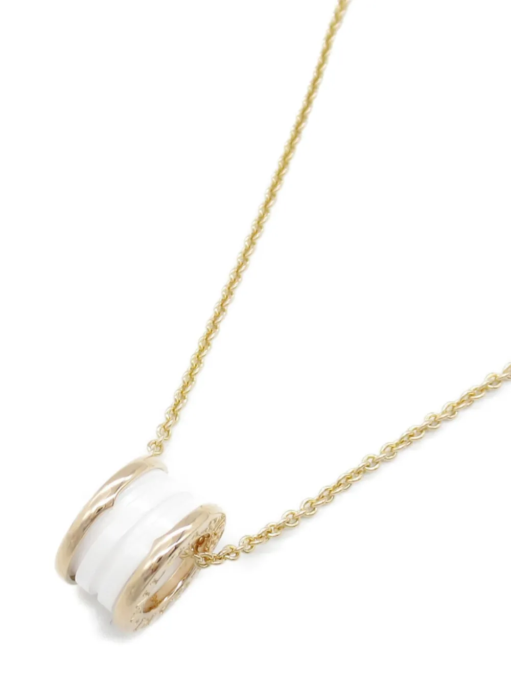 Pre-owned Bvlgari 2010s 18kt Rose Gold B.zero1 Necklace In 金色