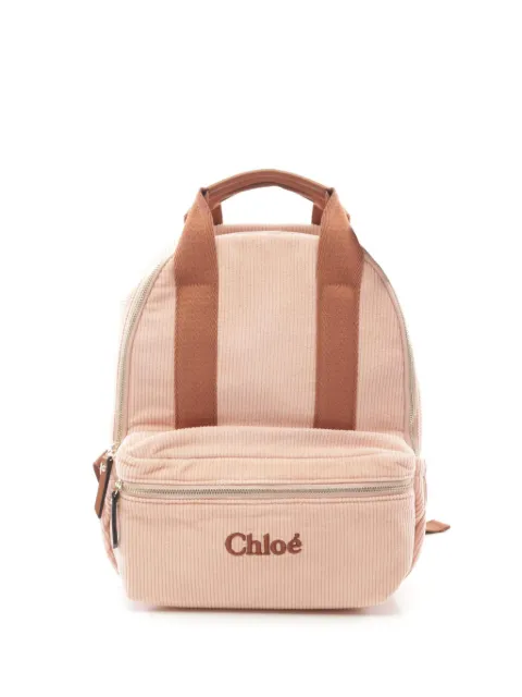 Chloé Pre-Owned 2020s logo-embroidered backpack